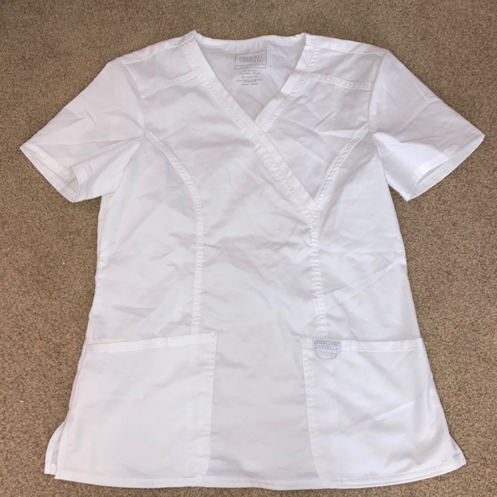 Cherokee women’s wrap scrub top